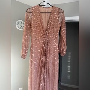 Size 6 maxi sequin dress